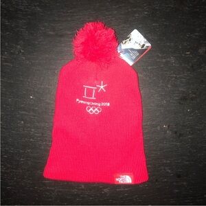 The North Face] 2018 Korean Winter Olympic’s Pom Sweater Beanie Hat